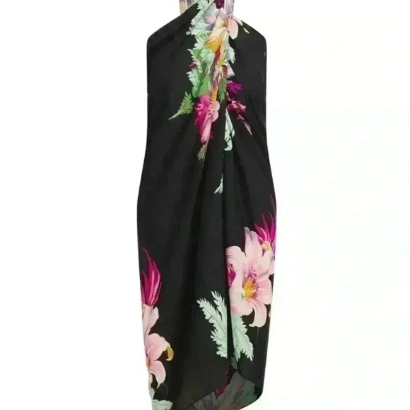 WALTER BAKER Corsica Sarong in Grand Magnolia Floral. One Size, Love Island Vibe - Picture 4 of 11